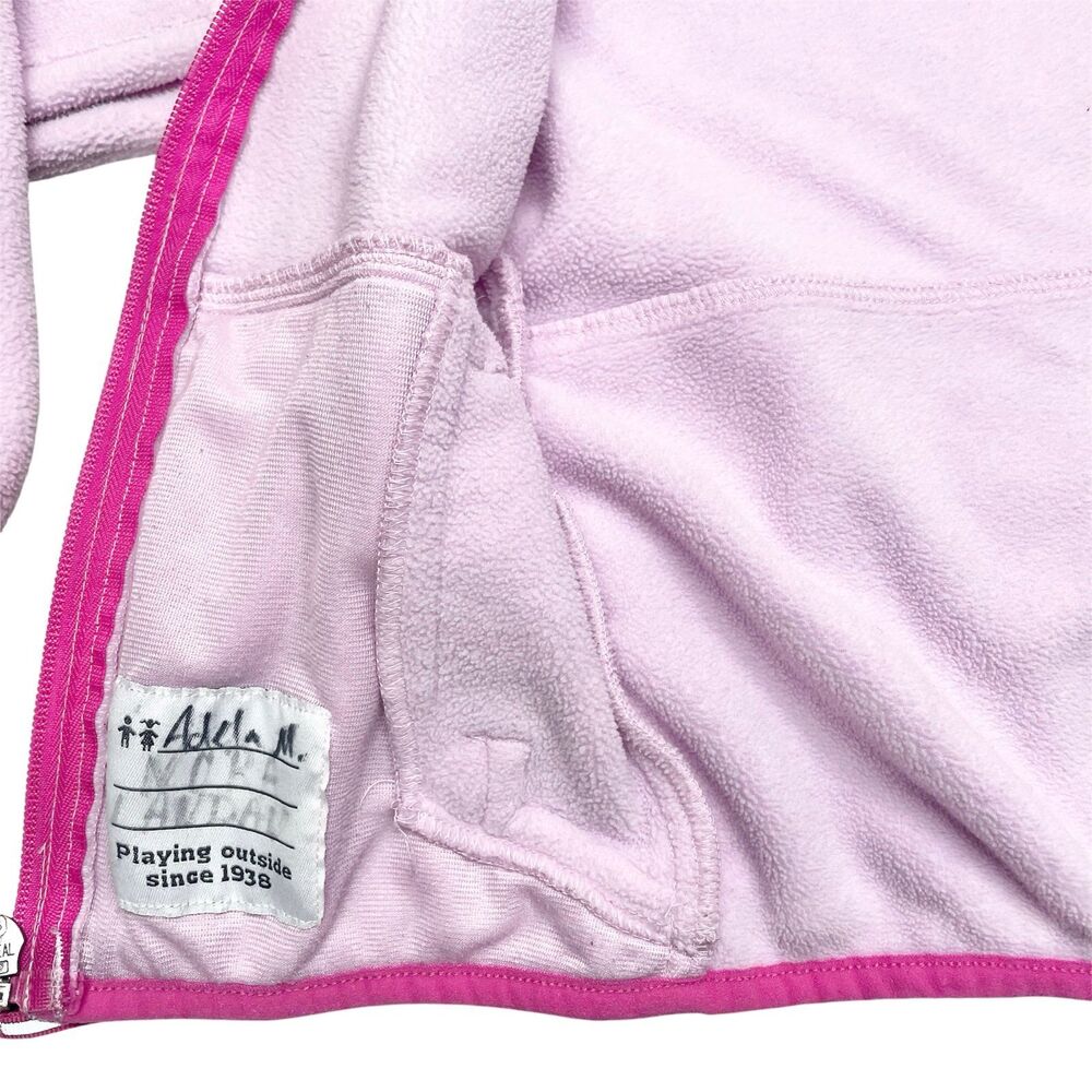 Columbia fleece cozy Jacket girls pink Coat Full Zip Pockets Kids sz XXS 4/5 - Picture 3 of 6